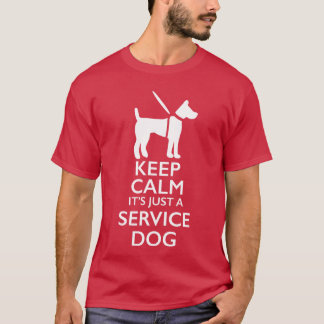 Bleib ruhig, es ist nur ein Assistenzhund Männer F T-Shirt