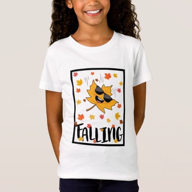 Bleib ruhig & falle um T-Shirt (Vorderseite)