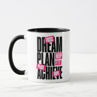 Bleib ruhig Fokus Hoffnung Frieden Motivierend Tasse