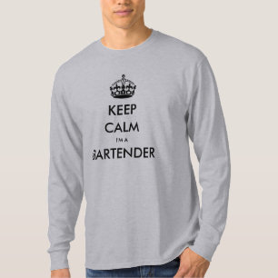 BLEIB RUHIG, ICH BIN EIN BARTENDER (Taverne, Pub, T-Shirt