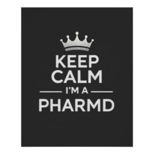 Bleib ruhig, ich bin PharmD Lustige Apotheke Poster