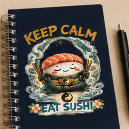 Bleib ruhig & iss Sushi – Zen Kawaii Sushi Planer