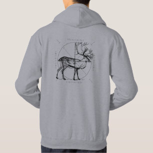 Bleib ruhig, jage Hirsche, Wildfleisch, Schiessen, Hoodie