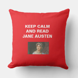 Bleib ruhig, lies Jane Austen Kissen