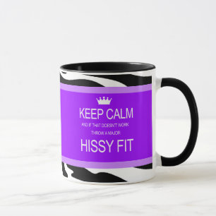 "BLEIB RUHIG ODER MACH EINEN WUTANFALL" DIVA Kaffe Tasse