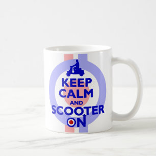 Bleib Ruhig Roller On (Blau) Reisebecher Tasse