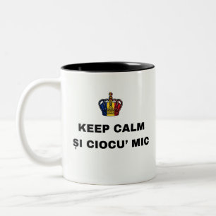 BLEIB RUHIG ȘI CIOCU' MIC ZWEIFARBIGE TASSE