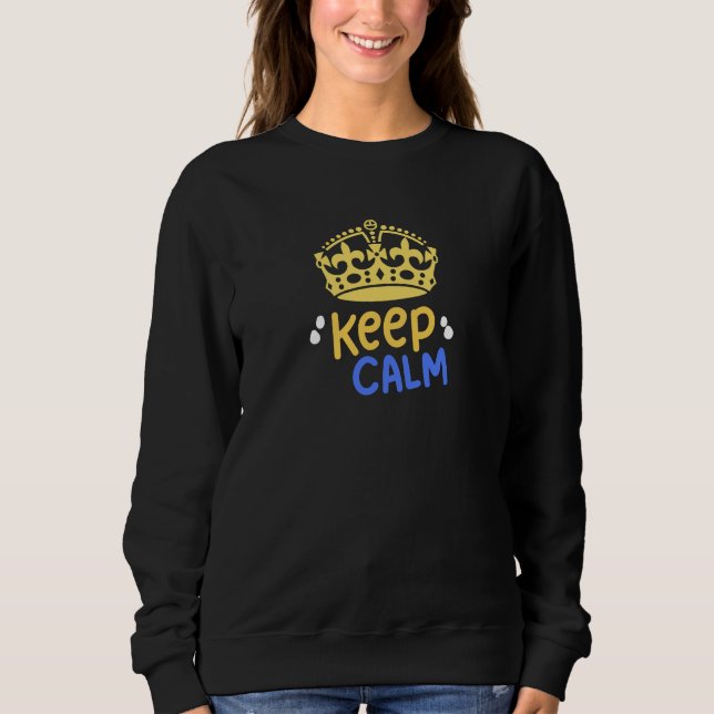 Bleib ruhig sweatshirt (Vorderseite)