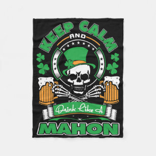 Bleib ruhig, trinke wie Mahon Irish St Patricks Fleecedecke