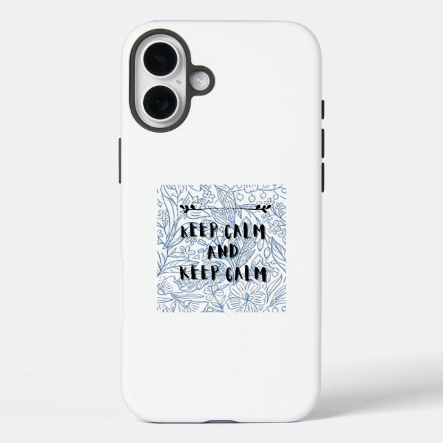 Bleib ruhig und bleib ruhig Case-Mate iPhone hülle (Rückseite)