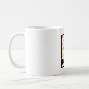 Bleib ruhig und falle um kaffeetasse
