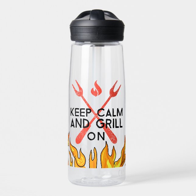 Bleib ruhig und grille weiter trinkflasche (Vorne)