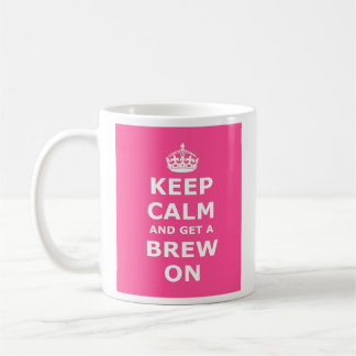 Bleib ruhig und hol dir ein Bier Tasse