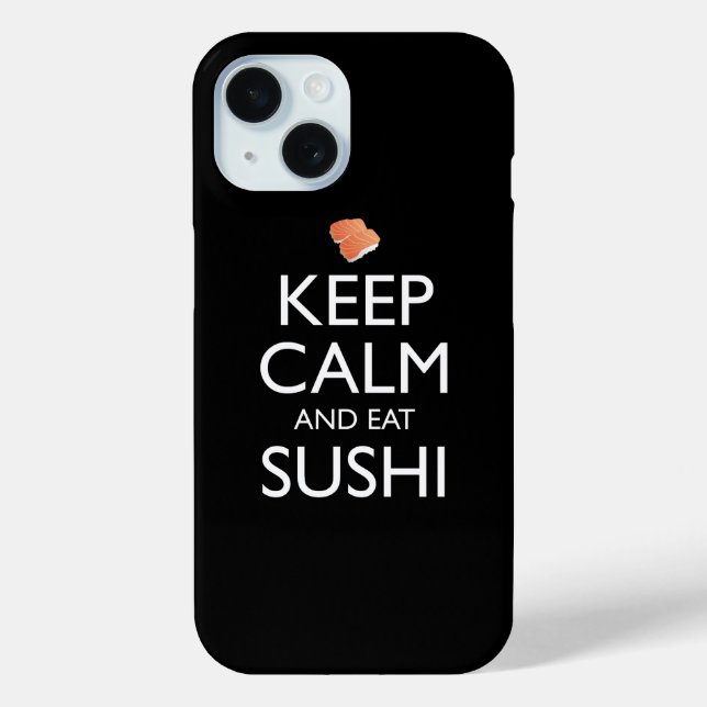 Bleib ruhig und iss Sushi Case-Mate iPhone Hülle (Rückseite)