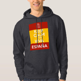 Bleib ruhig und lang lebe Spanien Hoodie