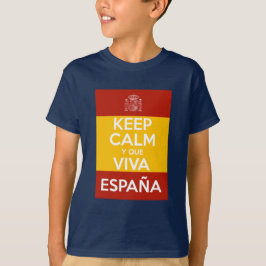Bleib ruhig und lang lebe Spanien T-Shirt