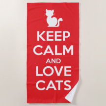 Bleib ruhig und liebe Katzen