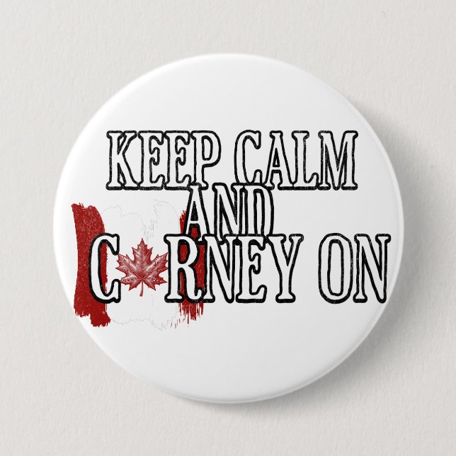 Bleib ruhig und mach weiter Carney Button (Vorderseite)