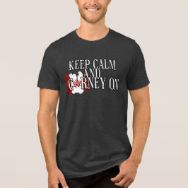 Bleib ruhig und mach weiter Carney Tri-Blend Shirt