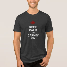 Bleib ruhig und mach weiter Carney Tri-Blend Shirt