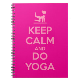 Bleib ruhig und mach Yoga Notizblock