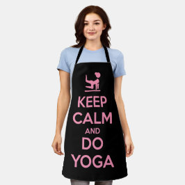 Bleib ruhig und mach Yoga Schürze