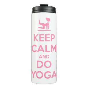Bleib ruhig und mach Yoga Thermosbecher