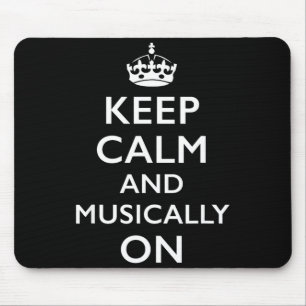 Bleib ruhig und musikalisch an Bleib ruhig und mus Mousepad