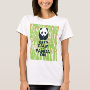 Bleib ruhig und Panda an einzigartiges Design auf T-Shirt