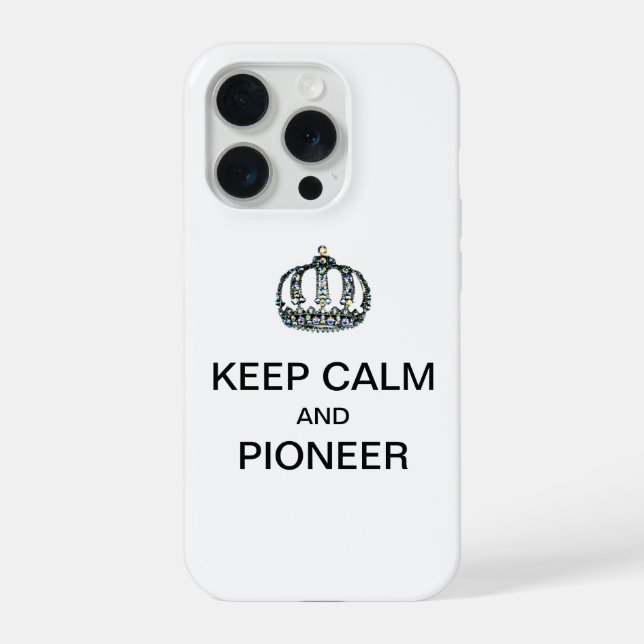 BLEIB RUHIG UND PIONIERE  iPhone HÜLLE (Rückseite)
