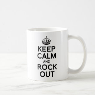 BLEIB RUHIG UND ROCK OUT.png Tasse