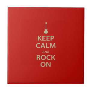 Bleib ruhig und rock weiter! fliese
