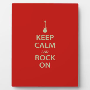 Bleib ruhig und rock weiter! fotoplatte
