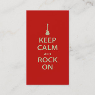Bleib ruhig und rock weiter! visitenkarte
