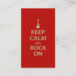 Bleib ruhig und rock weiter! visitenkarte