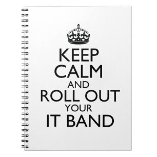 Bleib ruhig und rolle deinen IT-Band aus Notizblock