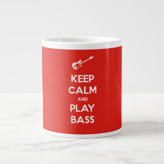 Bleib ruhig und spiel Bass Jumbo-Tasse