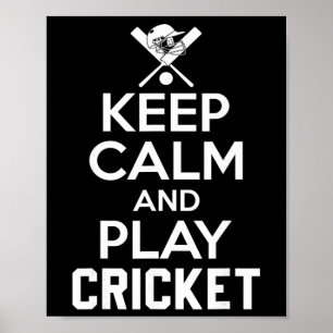 Bleib ruhig und spiele Cricket 2 Poster