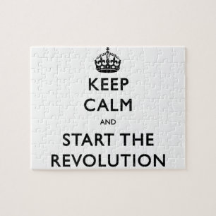 Bleib ruhig und starte die Revolution Puzzle