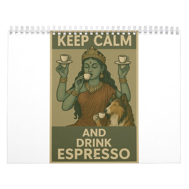 Bleib ruhig und trinke Espresso Kalender (Titelbild)