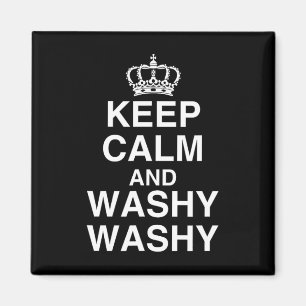 Bleib ruhig und wasche wasche lustiges Kreuzfahrts Magnet