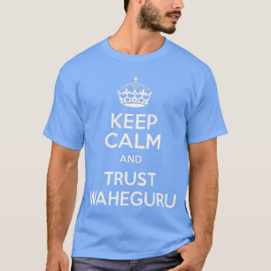 Bleib ruhig Waheguru Sikh Indische Geschenke Punja T-Shirt