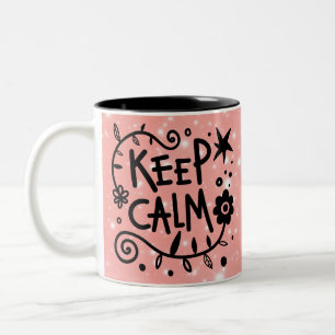 Bleib ruhig zweifarbige tasse