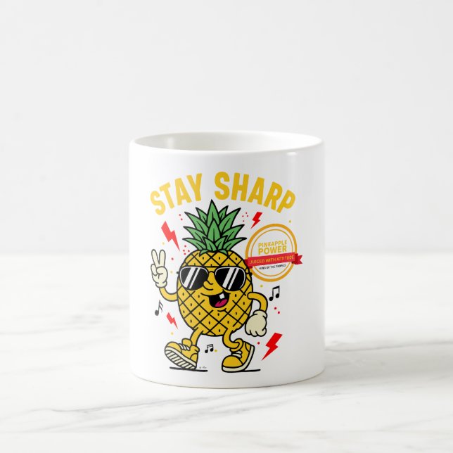 Bleib scharf kaffeetasse (Mittel)