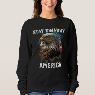 Bleib schick Amerika Amerikanischer Weißkopfseeadl Sweatshirt