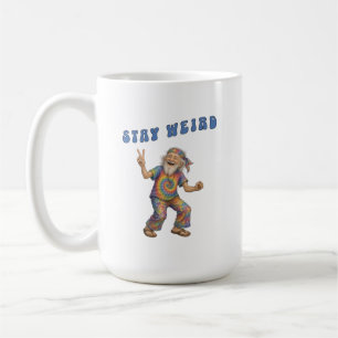Bleib seltsam, alte Mann Tie Dye Kaffeetasse