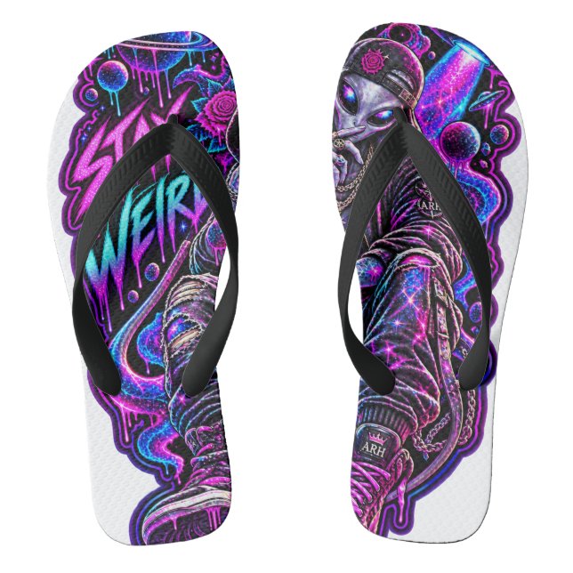 Bleib seltsam - ARH Flip Flops (Fußbett)
