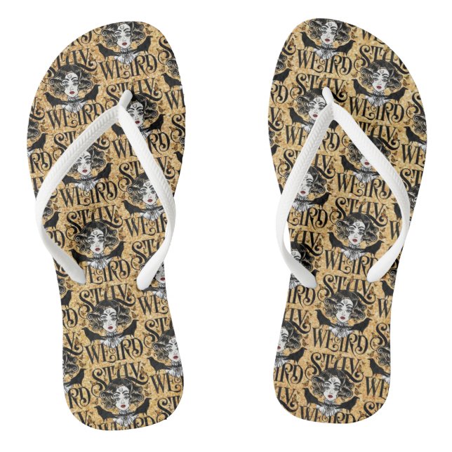 Bleib seltsam flip flops (Fußbett)