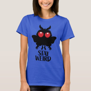 Bleib seltsam, gruselig, süß Mothman Kryptid T-Shirt
