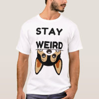 Bleib seltsam lustiger Cartoon Hund Boston Terrier